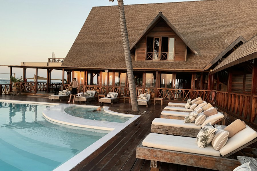 Resort pool and accommodation