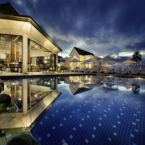 Poolside accommodation