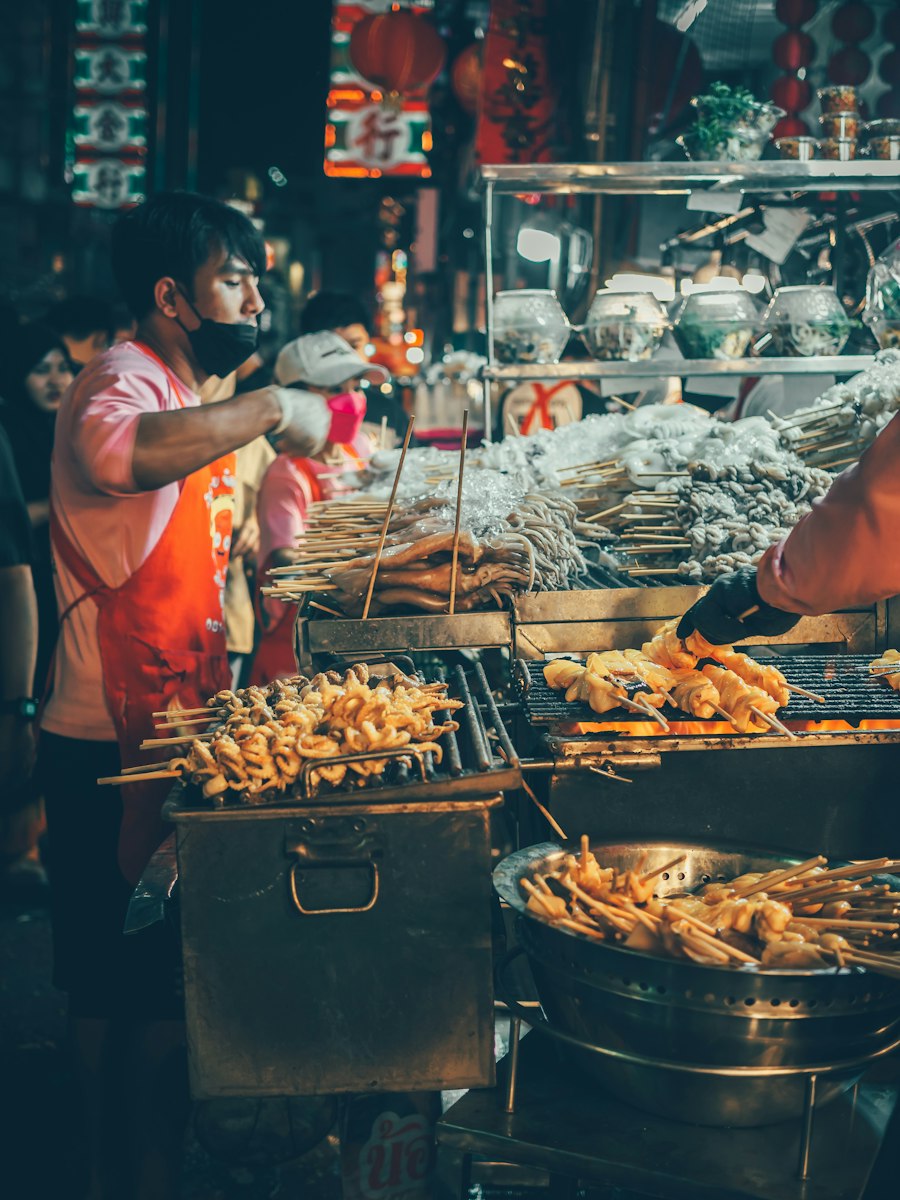 Fresh food and a local market